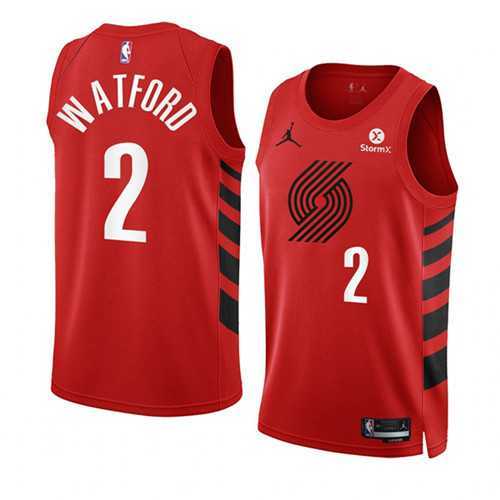 Men's Portland Trail Blazers #2 Trendon Watford 2022-23 Red Statement Edition Swingman Stitched Basketball Jersey Dzhi,We sell and wholesale Men's Portland Trail Blazers #2 Trendon Watford 2022-23 Red Statement Edition Swingman Stitched Basketball Jersey Dzhi on line form chian!